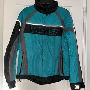 Mossi Iris Snowmobile Winter Sports Jacket Women’s Size M Medium Emerald Gray